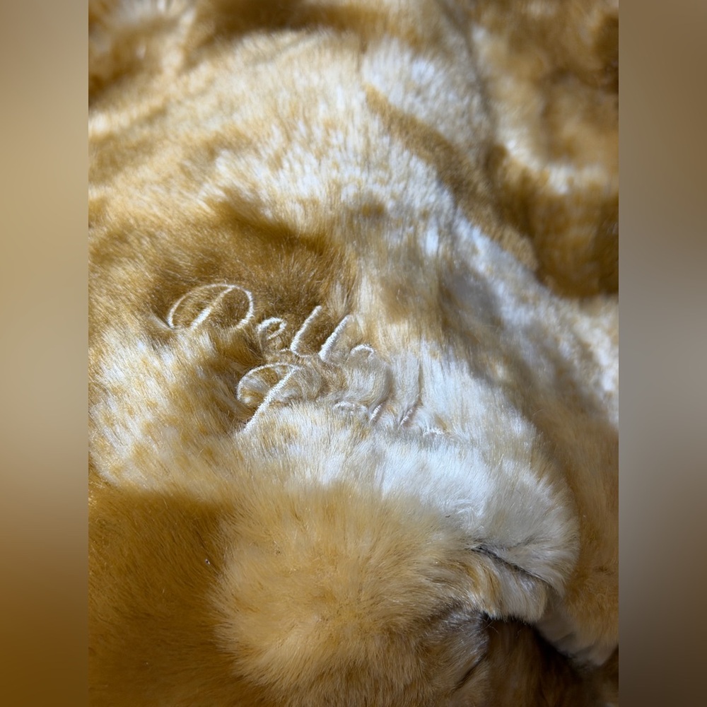 Vintage Pelle Pelle Faux Fur Bomber Jacket in Caramel Brown - Picture 2 of 5